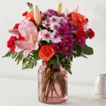 Deluxe With Blush Vase